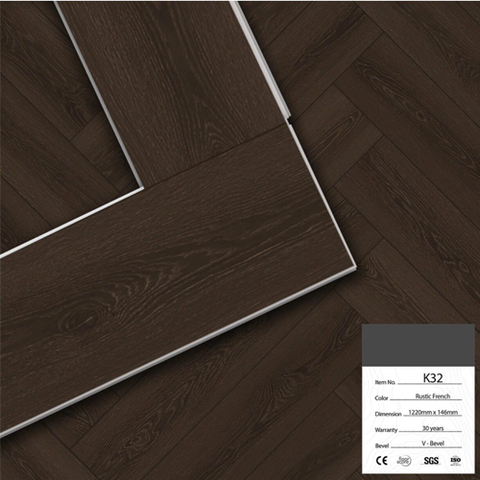  Sàn nhựa thạch anh loại ghép xương cá K32 