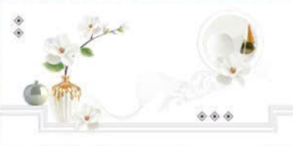 Gạch ốp tường đá bóng kính trắng trơn điểm hoa văn TP - GZNZZ - VB 30x60