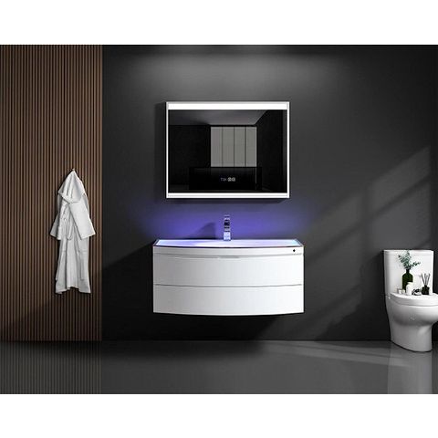  Tủ lavabo nhựa gương đèn led cảm ứng XH-1905 
