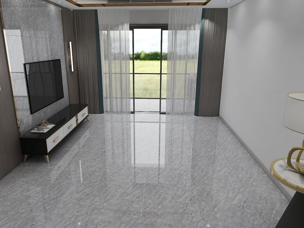 Gạch lát nền men bóng vân mây xám VCR-NZH - 60x60