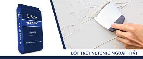  Bột trét ngoại thất Chống Rạn Nứt, Dễ Thi Công Vetonic 40KG 