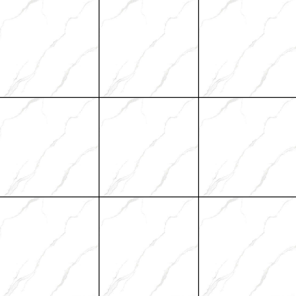 Gạch nền đá bán sứ bóng trắng vân khói VG - NZNZD - 60x60