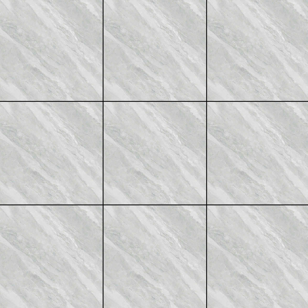 Gạch nền đá bán sứ bóng trắng vân mây xám VG - NZNZV - 60x60