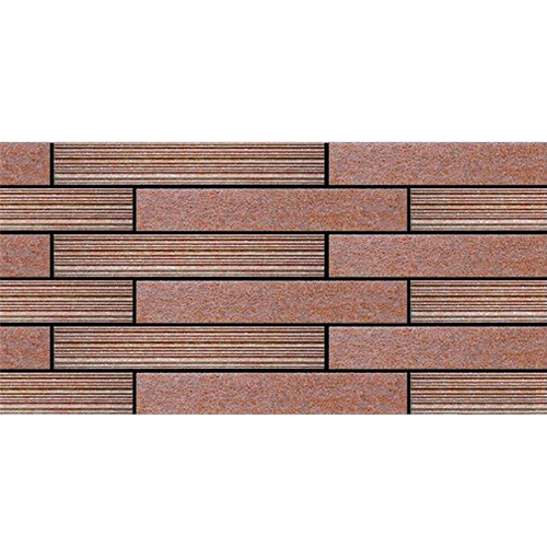 Gạch ốp men mờ trang trí sọc ô nâu VN-XNN - 25x50