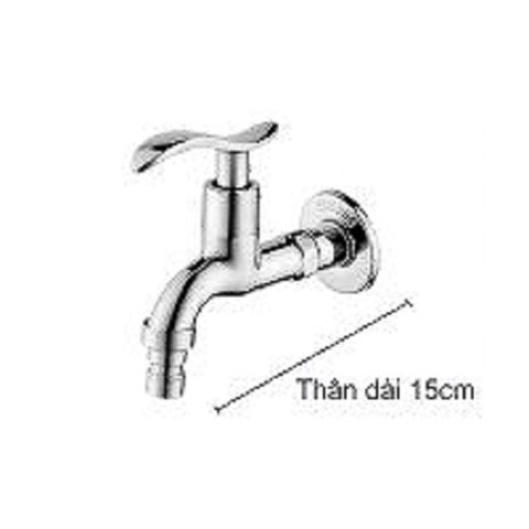  Vòi hồ inox 304 bóng 9637 