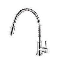  Vòi rửa chén lạnh cần bẻ inox 304 bóng 9829 