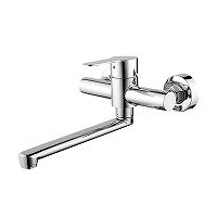  Vòi rửa chén nóng lạnh âm tường inox 304 bóng 9680 