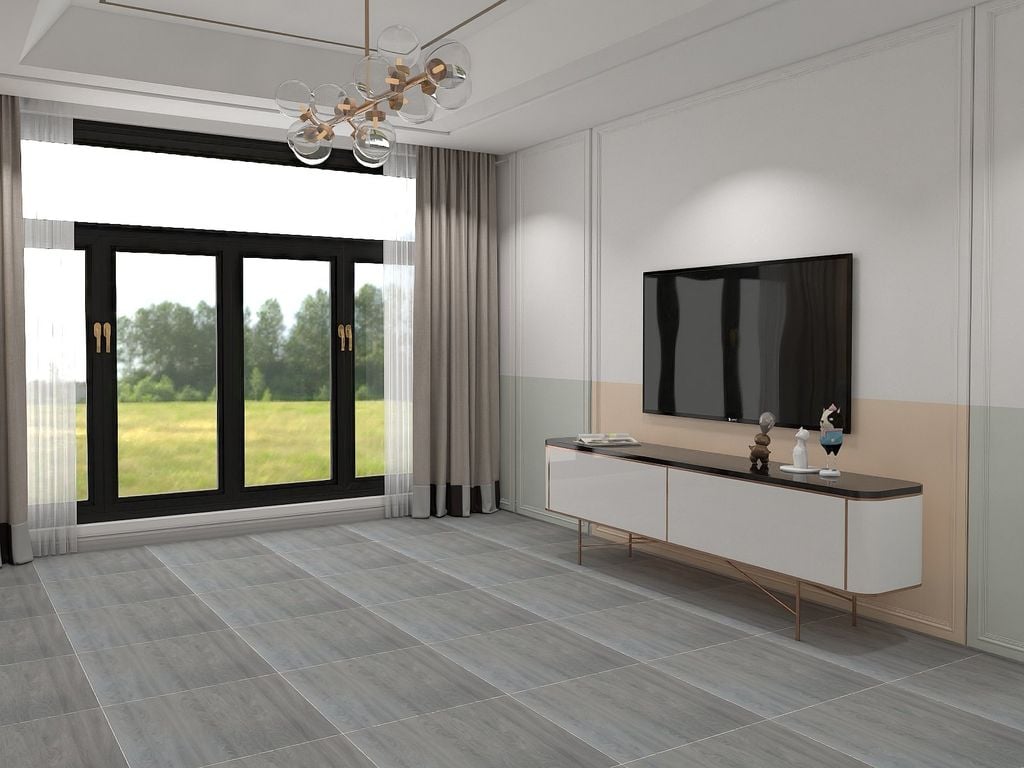Gạch lát nền men mờ giả gỗ xám xanh VST-NNDZ - 60x60