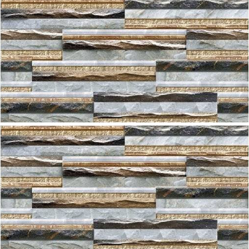 Gạch ốp tường trang trí men mờ sọc xám VT-DGNZN - 30x60