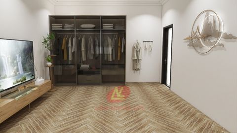  Gạch ốp lát đá mờ giả gỗ nâu WOOD001 - 15x60 