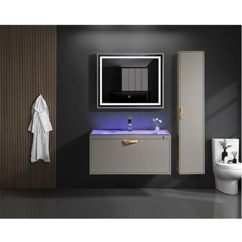  Tủ lavabo treo kèm gương cảm ứng XH-1938 