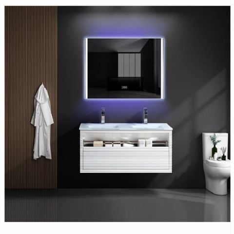  Tủ lavabo treo kèm gương cảm ứng XH 1936 