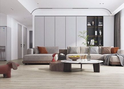  Gạch ốp lát đá bán sứ vân gỗ xám nhạt mờ TBN-DMVDT - 15x80 