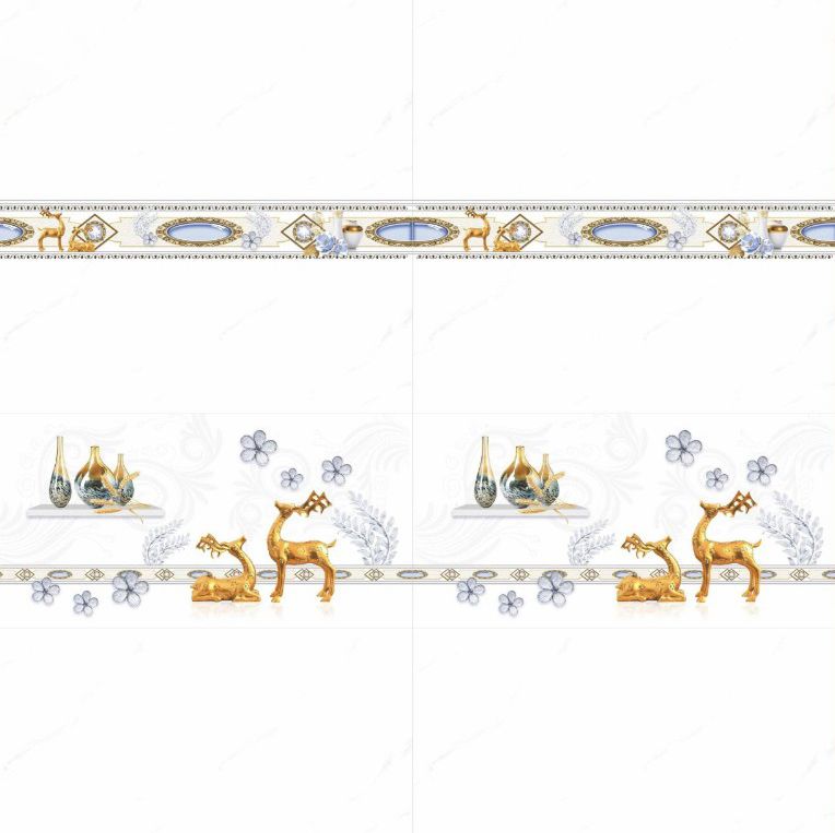 Gạch ốp tường men bóng trắng viền nai TK-GNZGF - 30x60