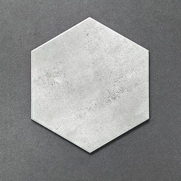 Gạch trang trí đá mờ lục giác xám trắng FL- FGN - 20x23