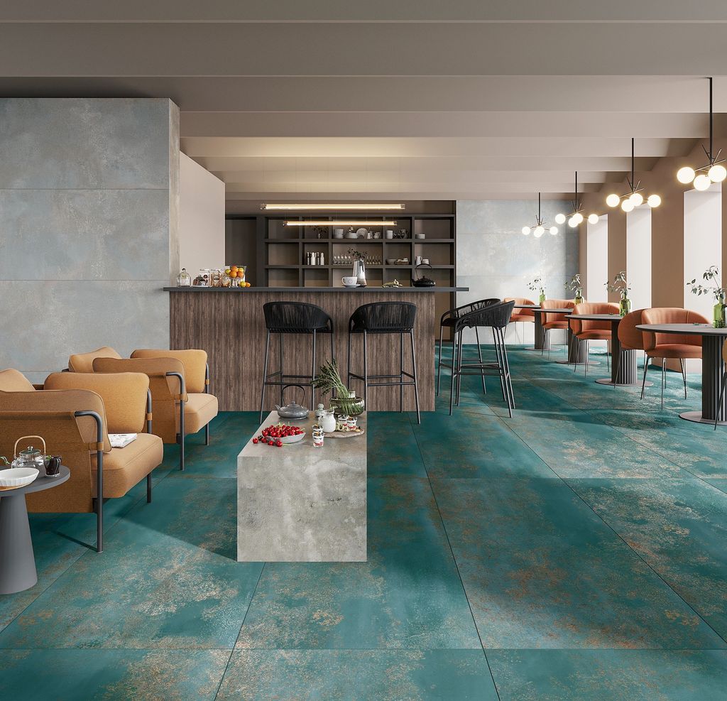 Gạch ốp lát đá mờ vân đá xanh đen ERT-VDNZZV - 80x160