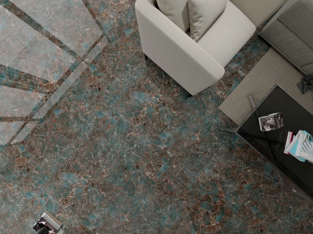 Gạch ốp lát đá bóng kính vân cẩm thạch xanh AF-DZVN.VZHZ - 80x160