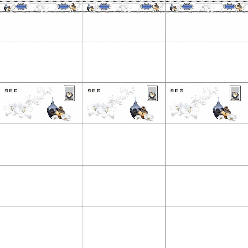 Gạch ốp men bóng vân sọc gợn sóng điểm hoa MK-GNMG - 30x60