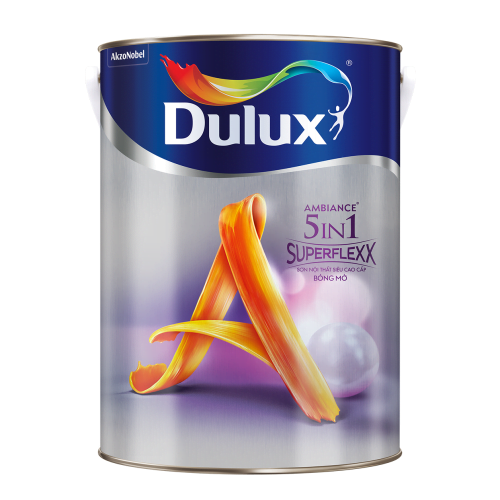 Sơn nội thất siêu cao cấp Dulux 5in1 Superflexx Bóng mờ Z611