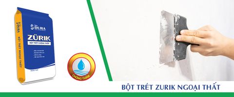 Bột trét ngoại thất Chống Thấm Zurik 40KG 