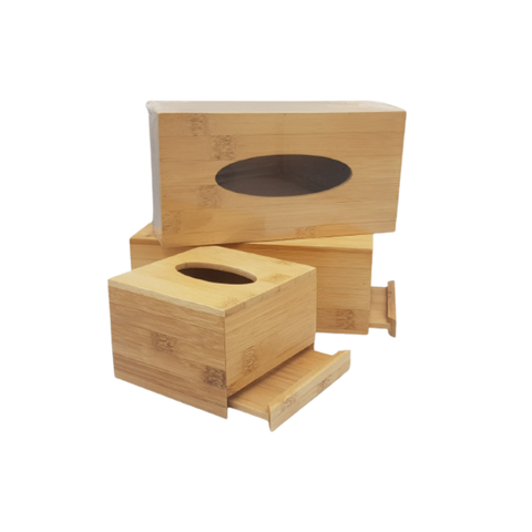 Bamboo Tissue Holder