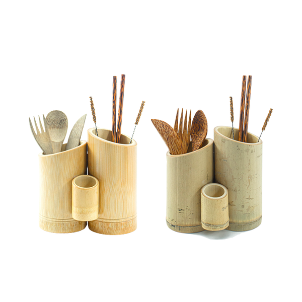 Bamboo Utensil Holder HaVi Craft