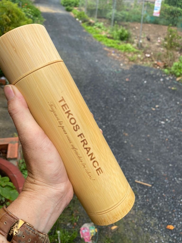 Bamboo Thermos Flask