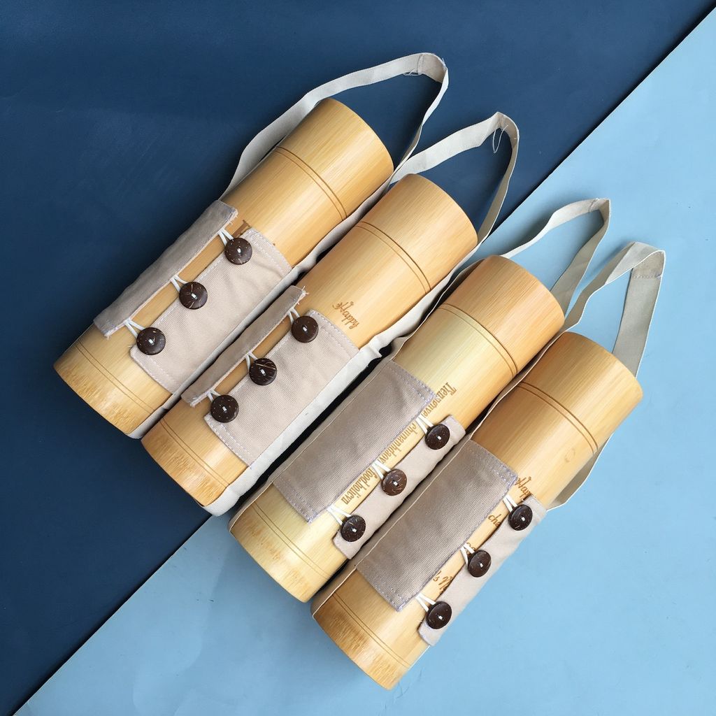 Bamboo Thermos Flask