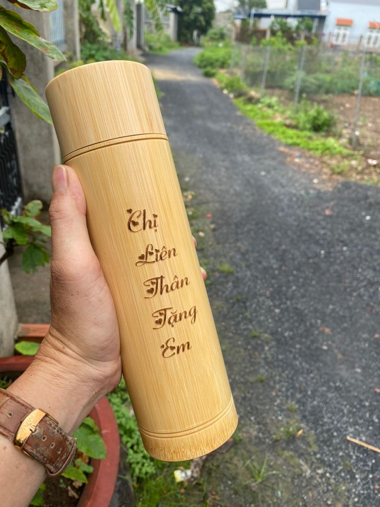 Bamboo Thermos Flask