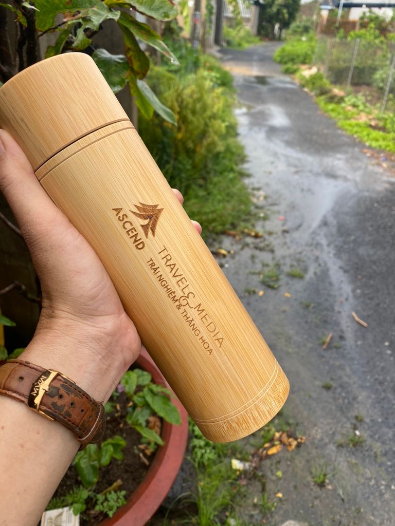 Bamboo Thermos Flask