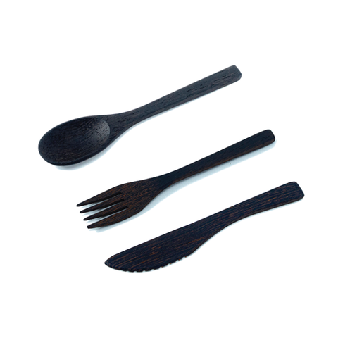 Ebony Wood Cutlery