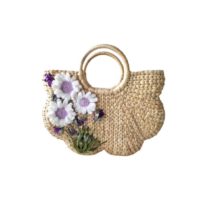 Natural Water Hyacinth Handbag HaVi Craft