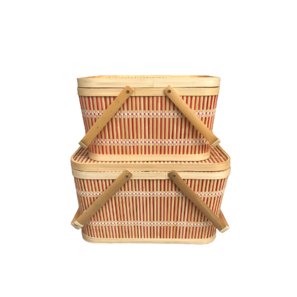 Bamboo Picnic Basket HaVi Craft