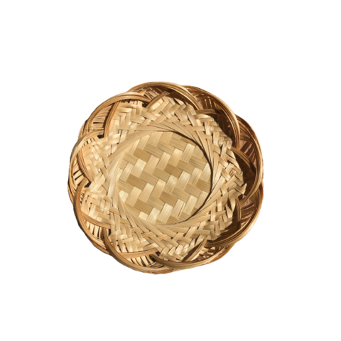 Round Bamboo Wicker Coaster