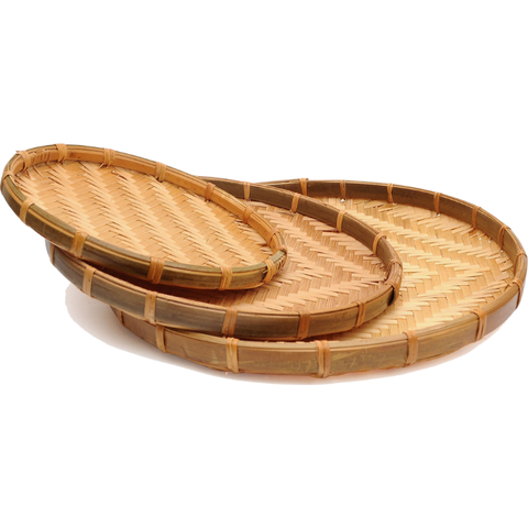 Bamboo Wicker Serving Tray