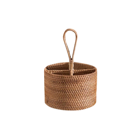 Round Rattan Box
