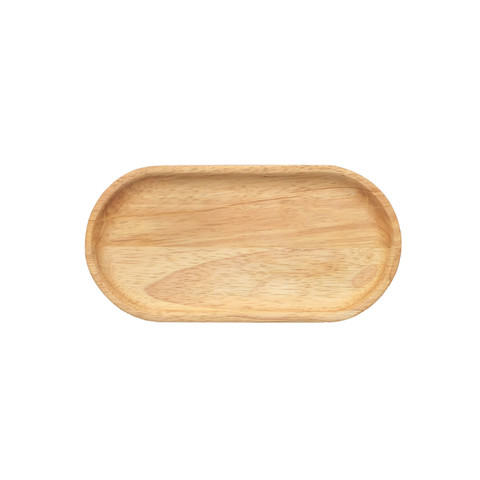 Rubber Wood Oval Plate