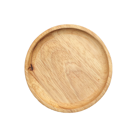 Rubber Wood Round Plate