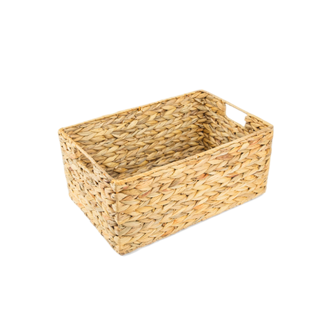 Water Hyacinth Rectangular Storage Basket