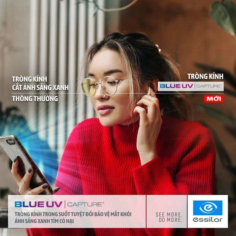 Tròng kính BlueUV Capture - Váng phủ Max AZ