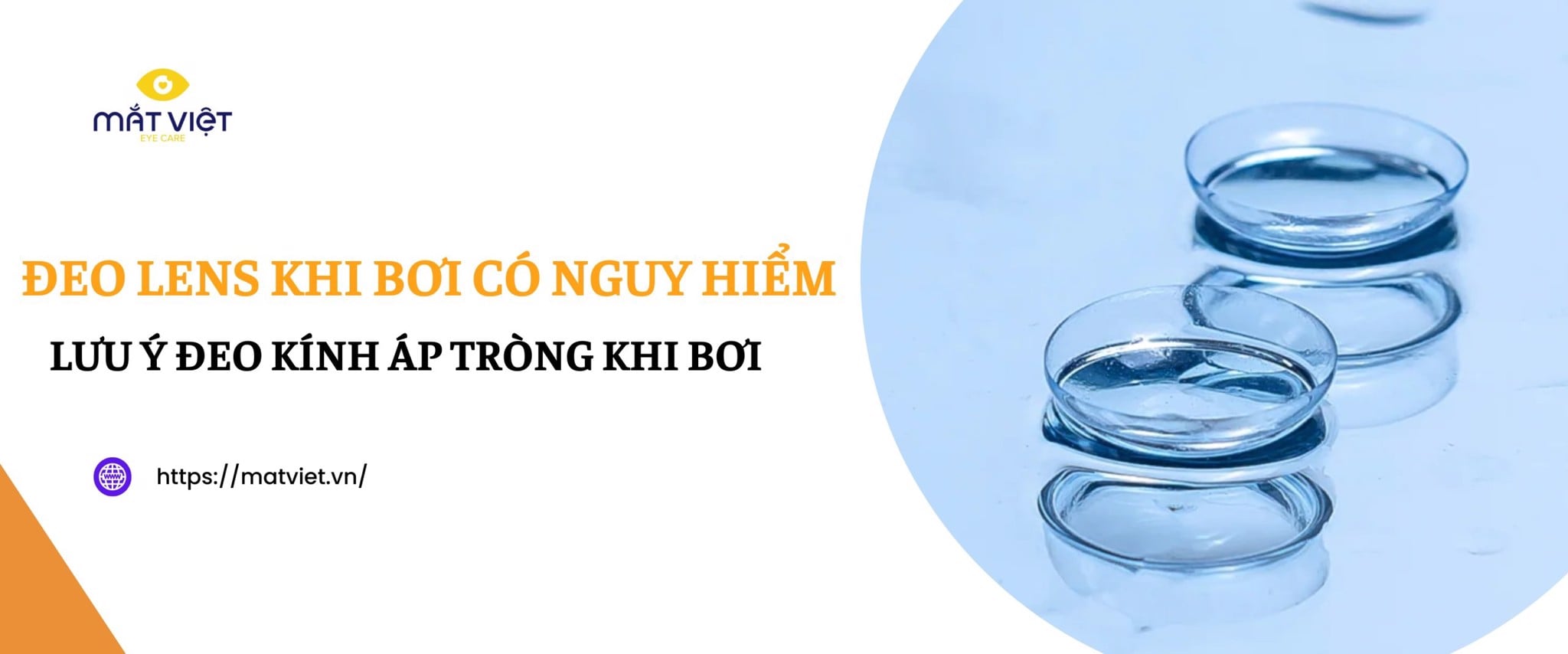 Đeo lens đi bơi