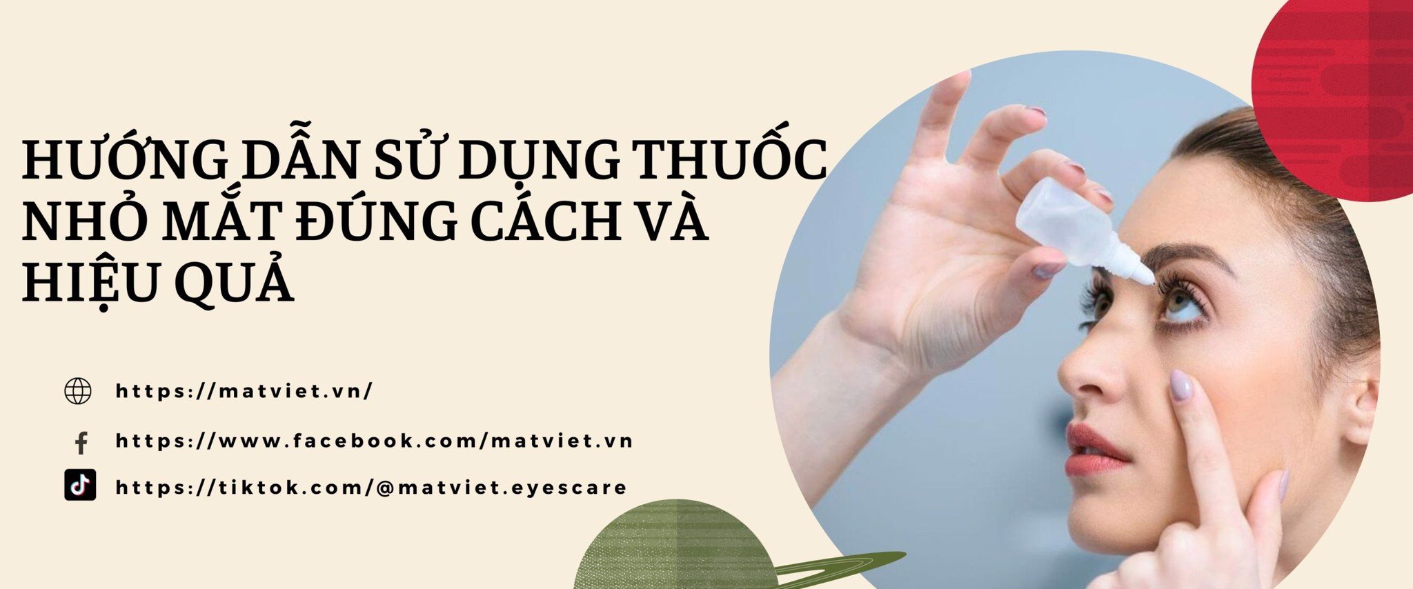 Cách dùng thuốc nhỏ mắt đúng cách