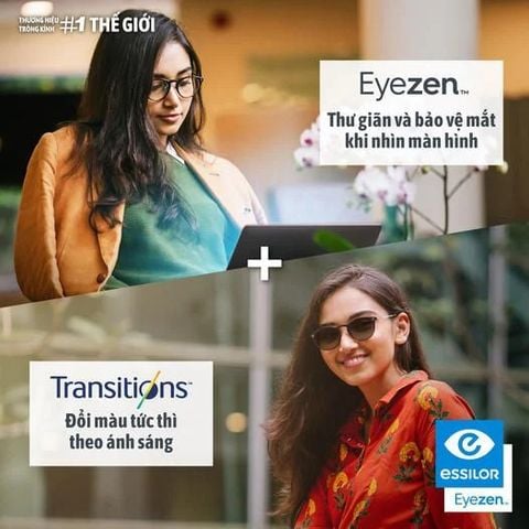 Tròng kính Eyezen Transitions Gen8 - Váng phủ Max AZ