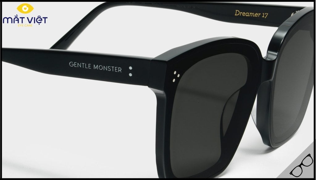 Logo Gentle Monster chính hãng trên càng kính