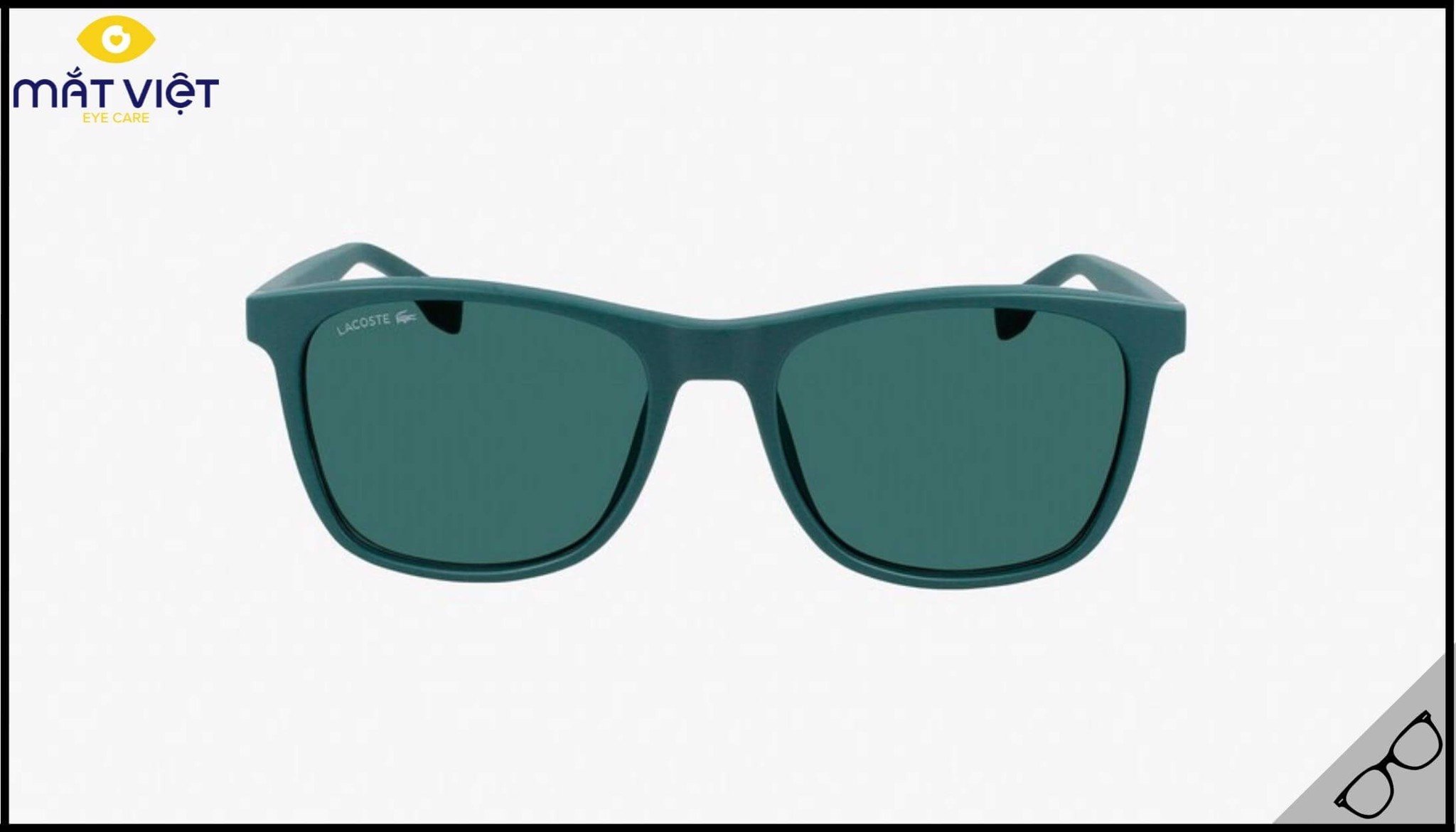 Kính mát Lacoste Rectangle L.12.12 Matte Green Kính mát Lacoste Rectangle L.12.12 Matte Green