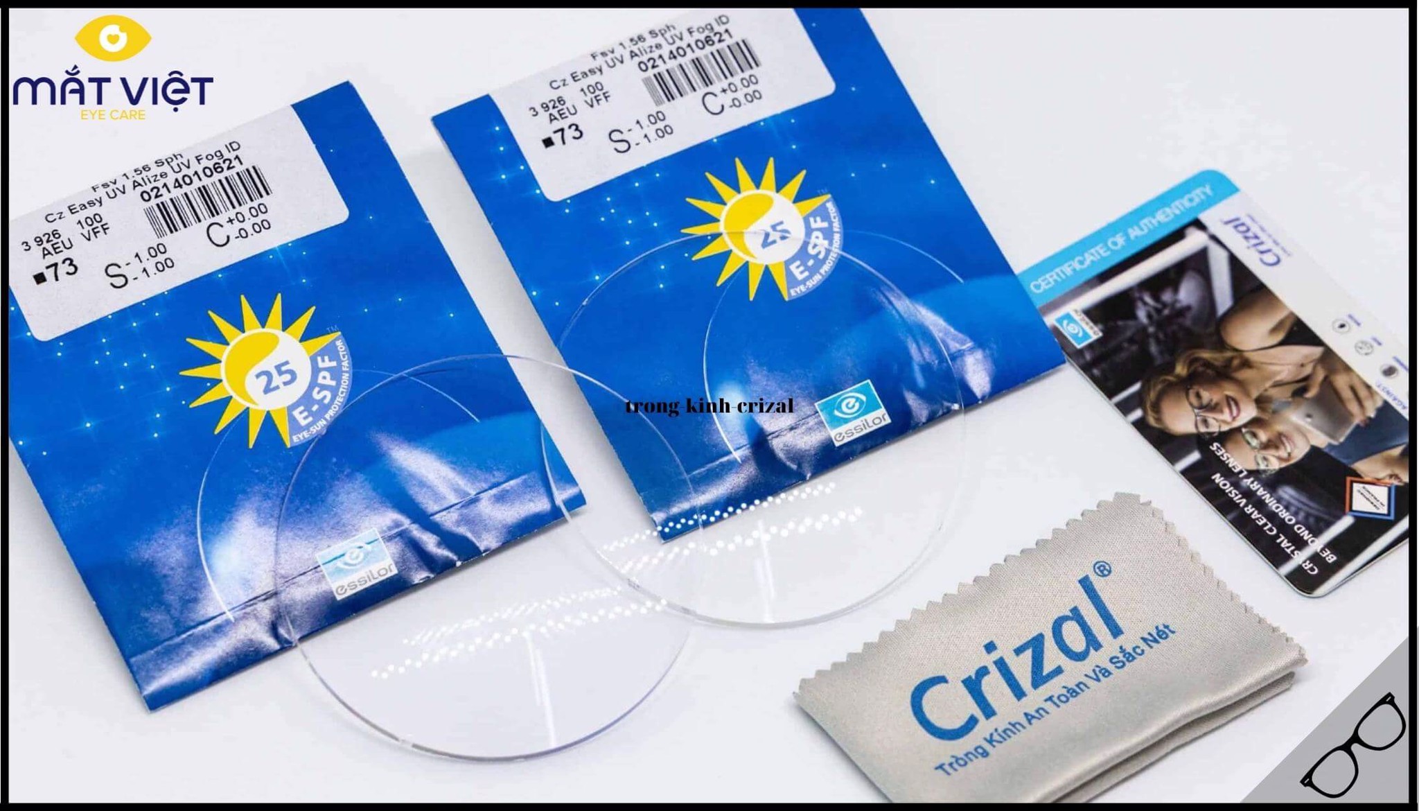 Crizal - Trong suốt, sắc nét và bảo vệ mắt toàn diện