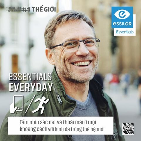 Tròng kính Essentials Everyday - Váng phủ Max AZ