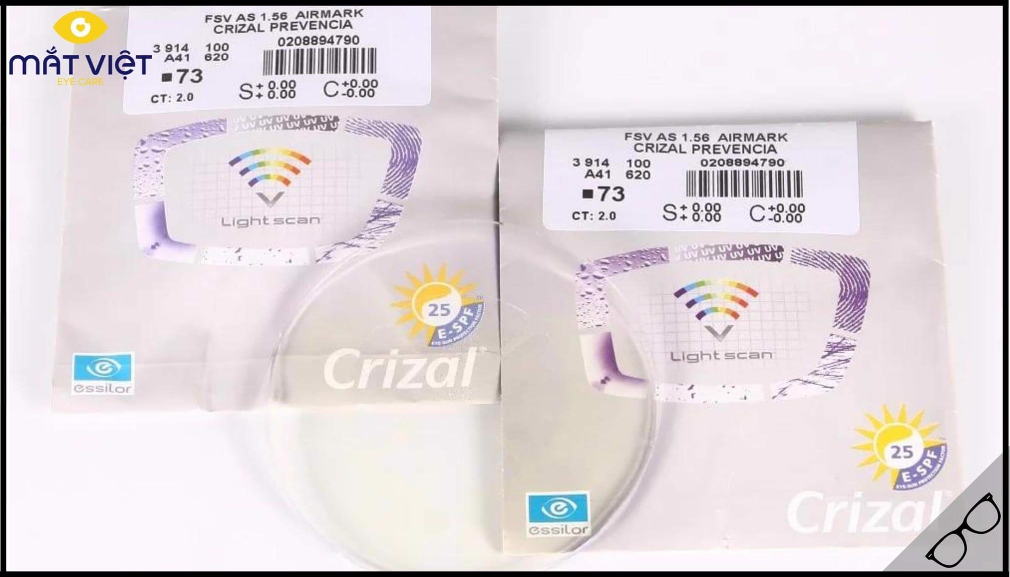 Tròng kính chống ánh sáng xanh Crizal Prevencia Tròng kính chống ánh sáng xanh Crizal Prevencia