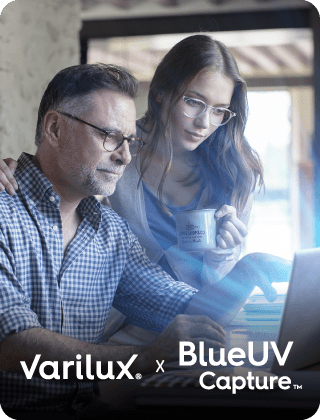 Varilux blue UV capture