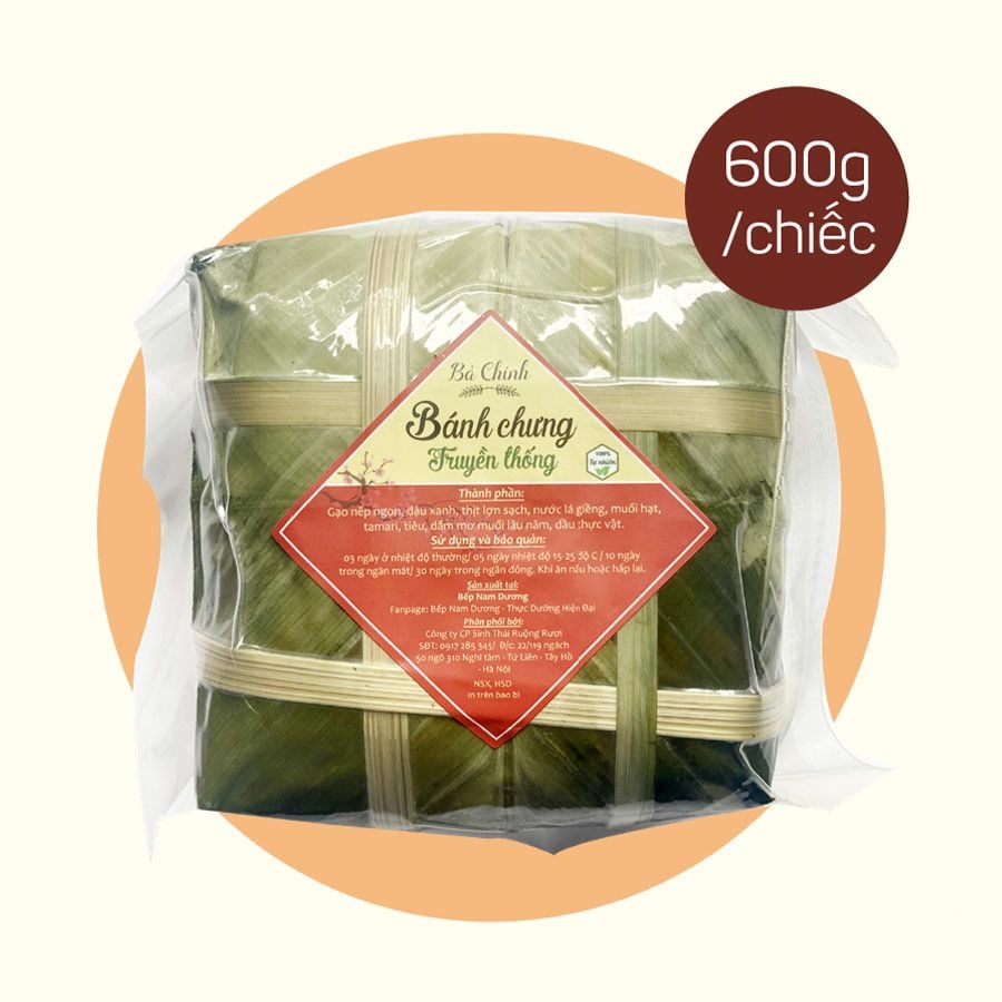  [Hải Phòng] Bánh chưng truyền thống (600gr) 